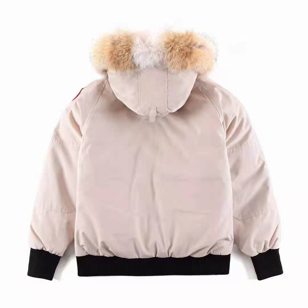 Canada Goose Fur-Trim Hooded Bomber Jacket