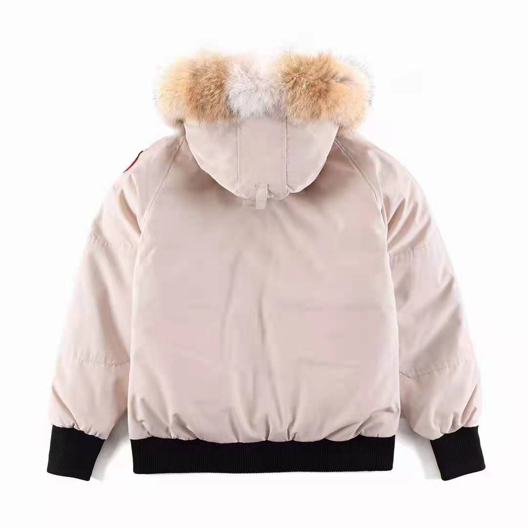 Canada Goose Fur-Trim Hooded Bomber Jacket