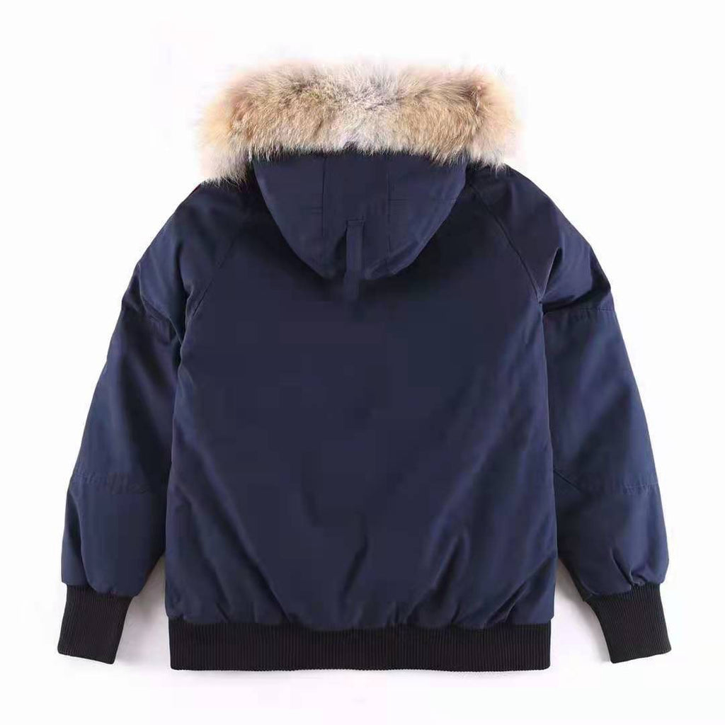 Canada Goose Fur-Trim Hooded Bomber Jacket