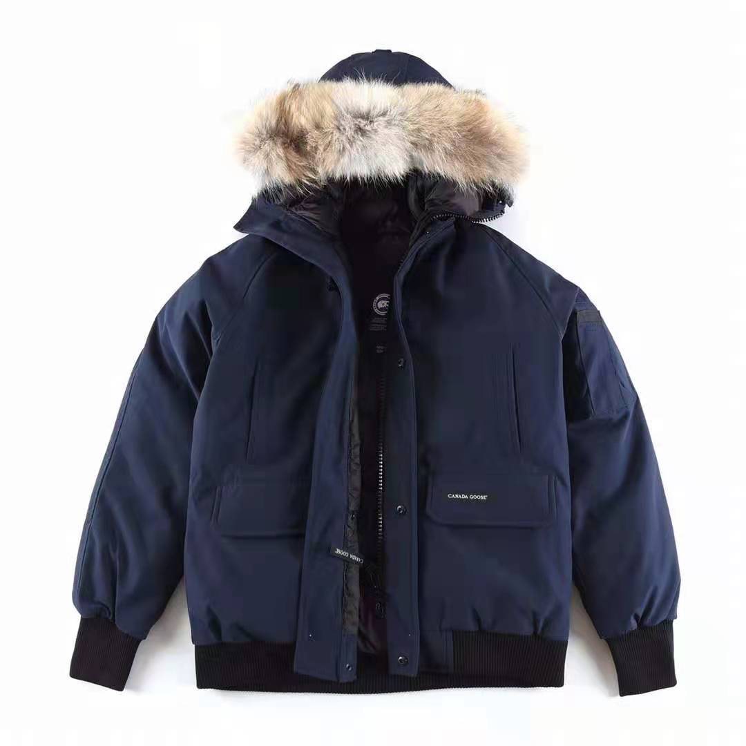 Canada Goose Fur-Trim Hooded Bomber Jacket