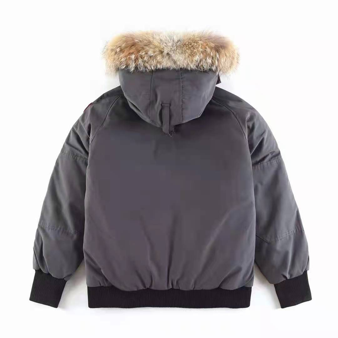 Canada Goose Fur-Trim Hooded Bomber Jacket