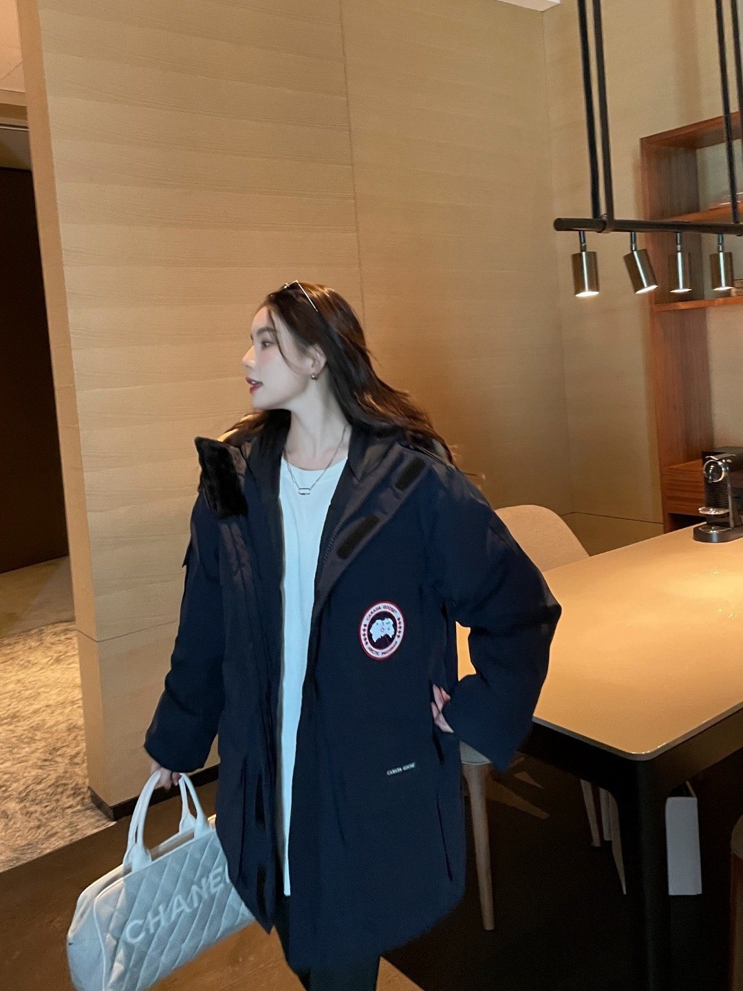 Canada Goose Hooded Fur-Trim Puffer Jacket