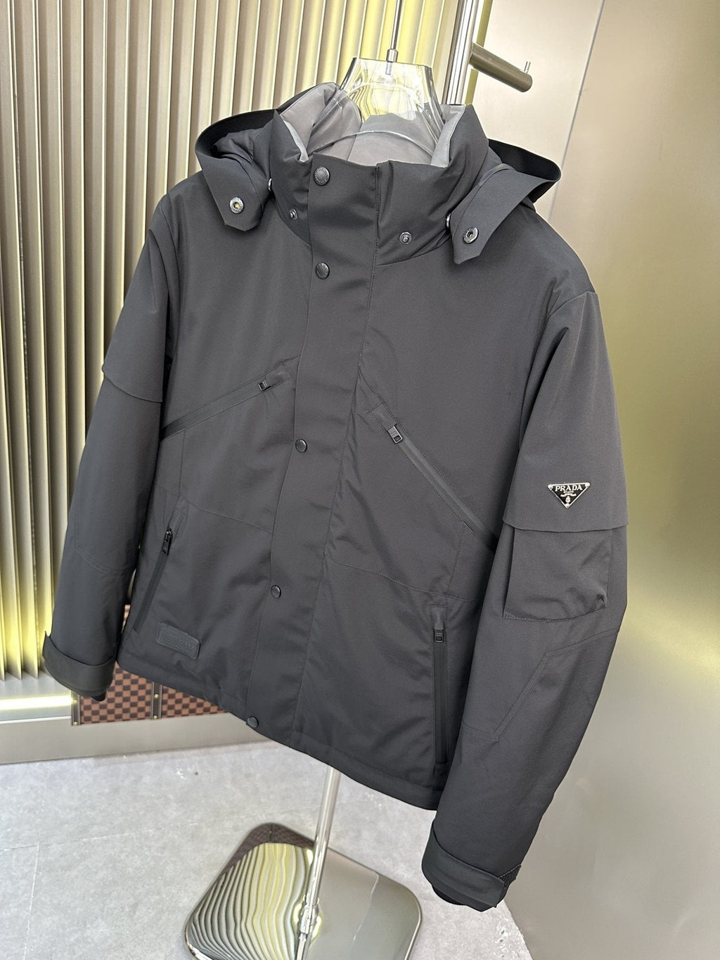 Prada Hooded Technical Jacket