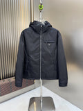 Prada Black Hooded Puffer Jacket