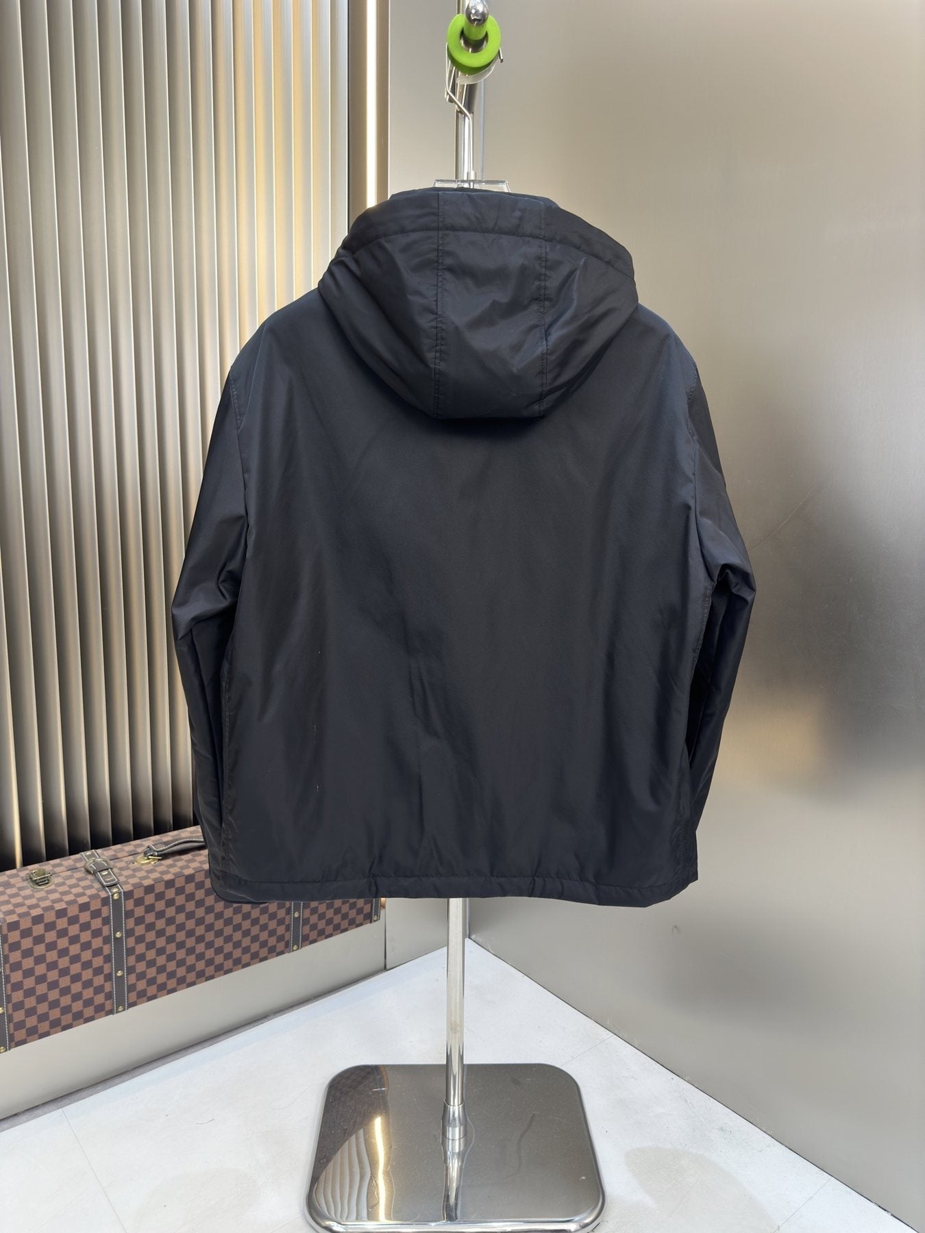 Prada Black Hooded Puffer Jacket
