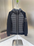 Prada Black Hooded Quilted Puffer Jacket