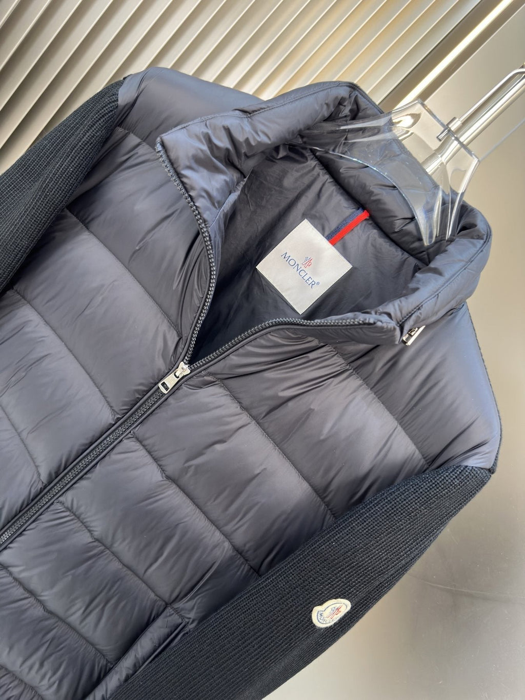 Moncler Quilted Hybrid Puffer Jacket