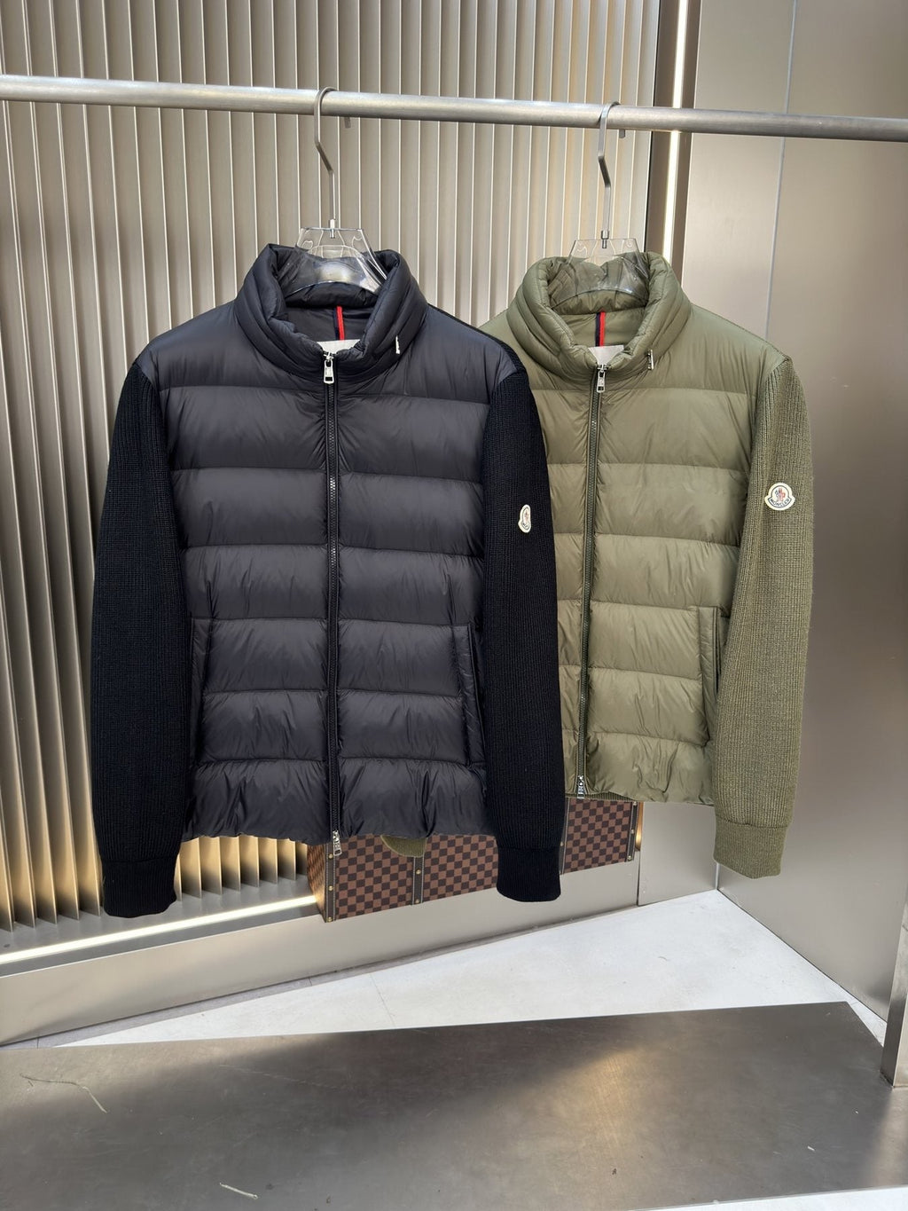 Moncler Quilted Hybrid Puffer Jacket