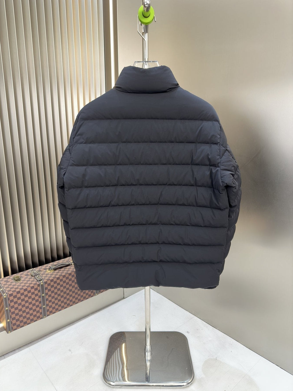 Moncler Quilted Puffer Coat with Sleeve Badge
