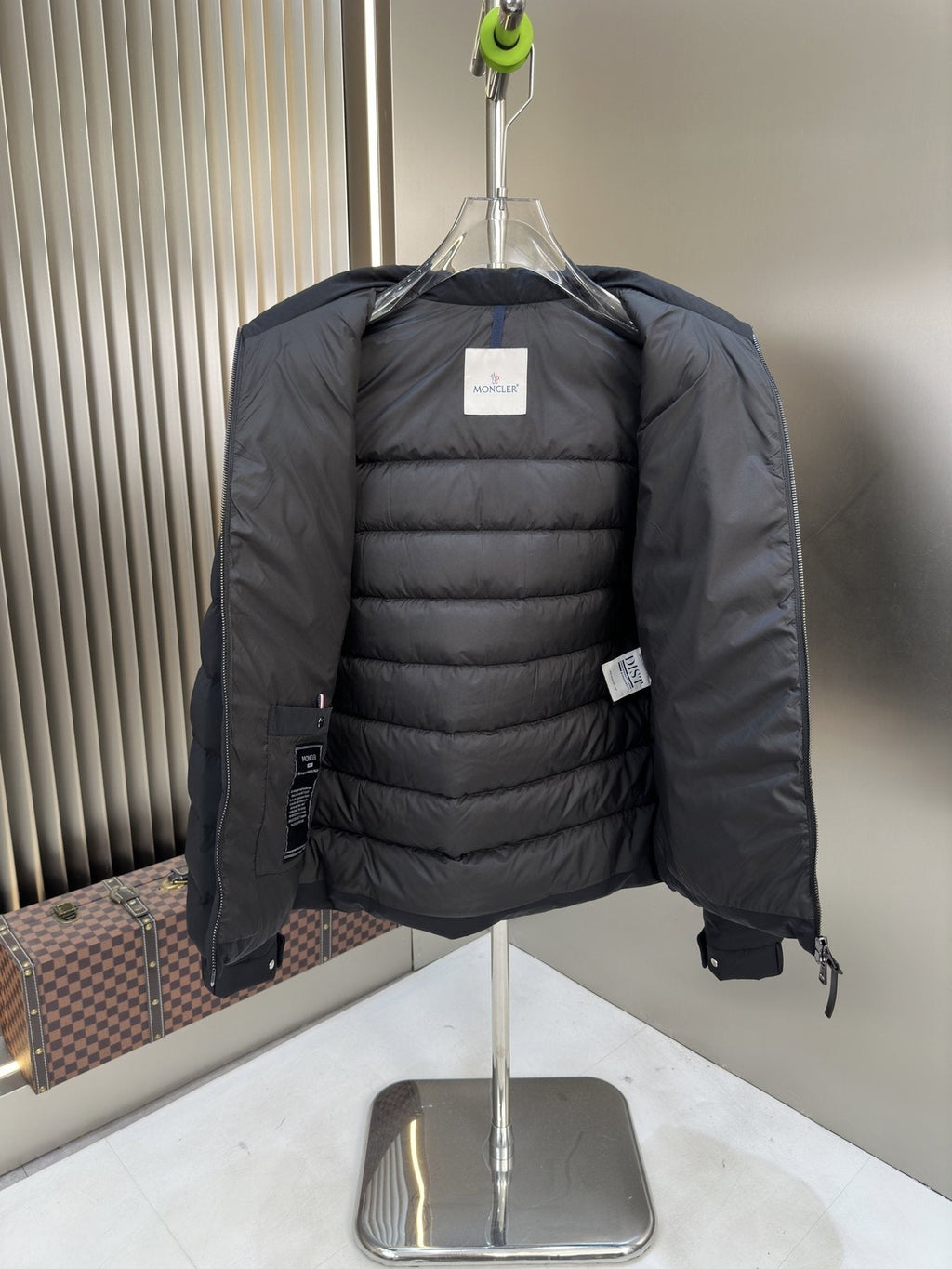 Moncler Quilted Puffer Coat with Sleeve Badge