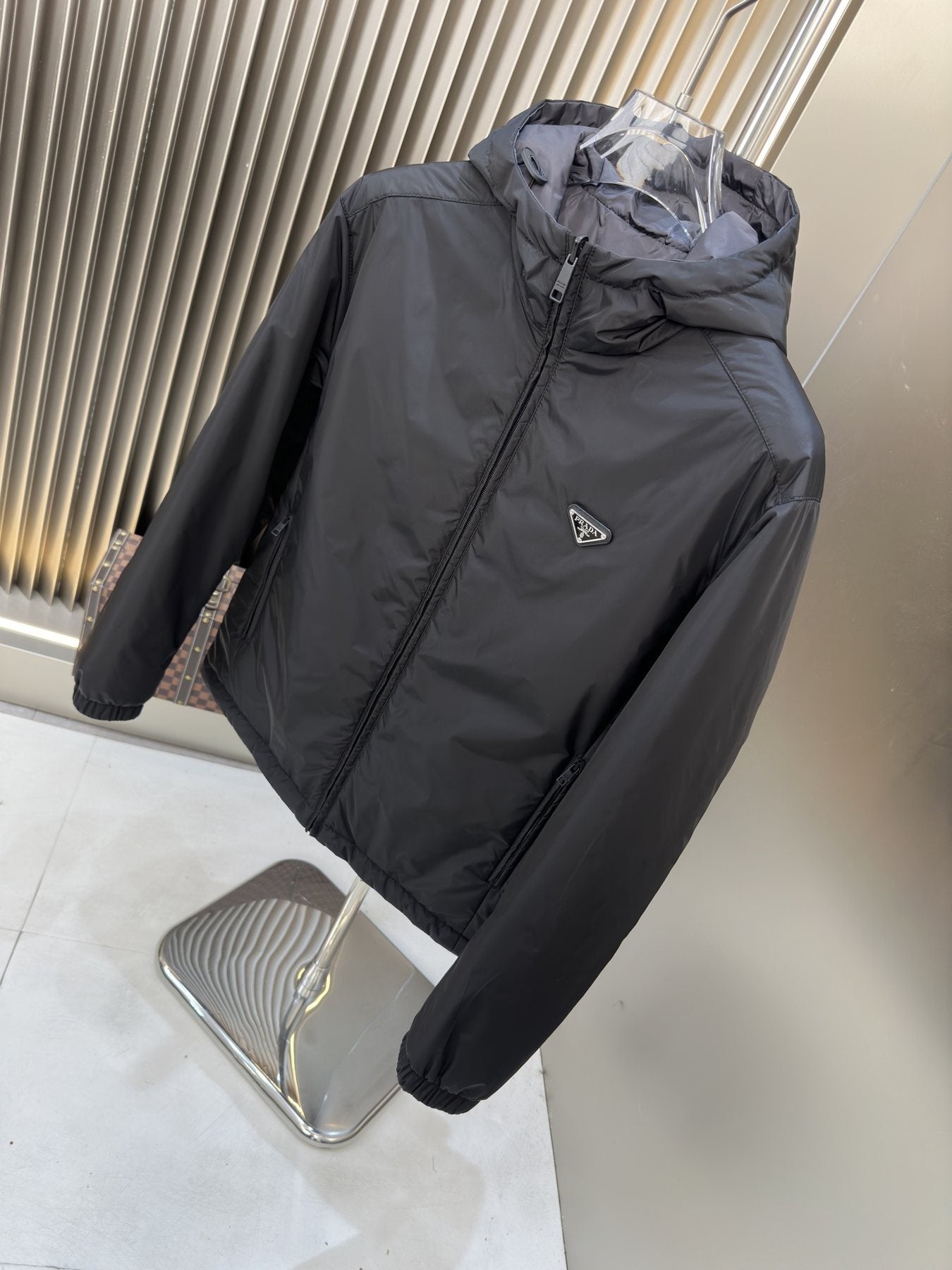 Prada Reversible Hooded Puffer Jacket