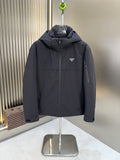 Prada Black Hooded Insulated Jacket