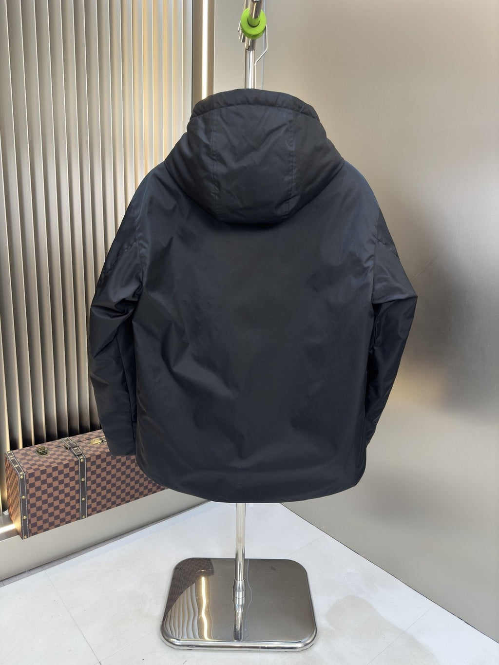 Prada Black Hooded Utility Jacket