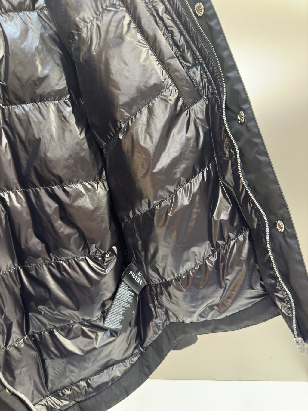 Prada Black Hooded Utility Jacket