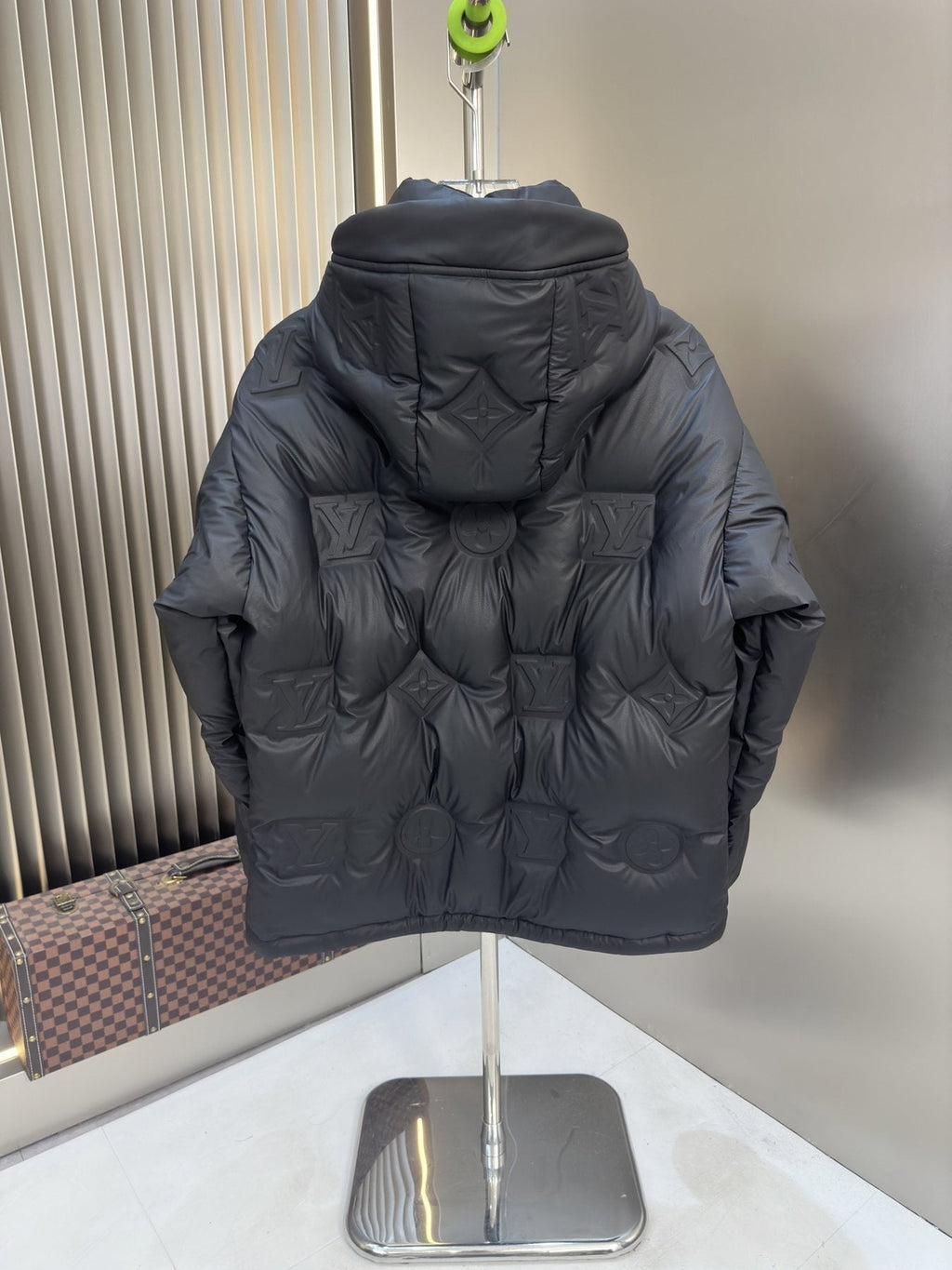 LV Hooded Quilted Puffer Coat