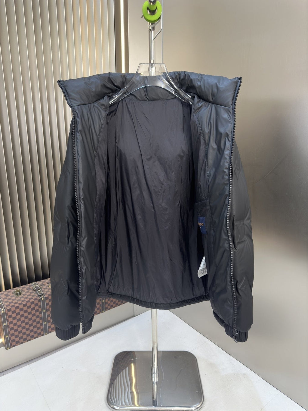 LV Hooded Quilted Puffer Coat