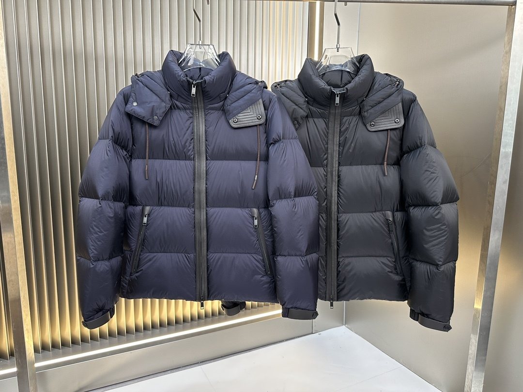 Zegna Hooded Quilted Puffer Coat