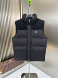 Moncler Navy Quilted Down Vest