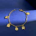 18K Double Gucci Letter Bracelet