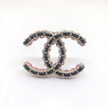 18K Chanel Leather Pink Brooch Yellow Gold-Colour Hardware