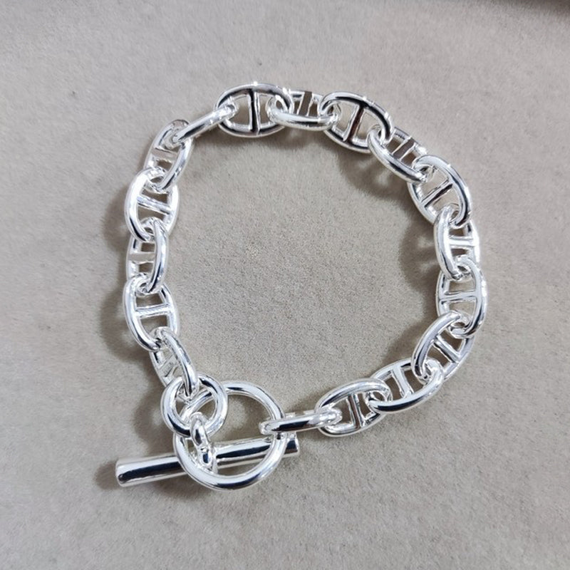 18K Hermes Cha?ne D'ancre Encha?n¡§|e Bracelet