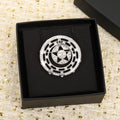 18K Chanel Black Diamonds Brooch White Gold-Colour Hardware