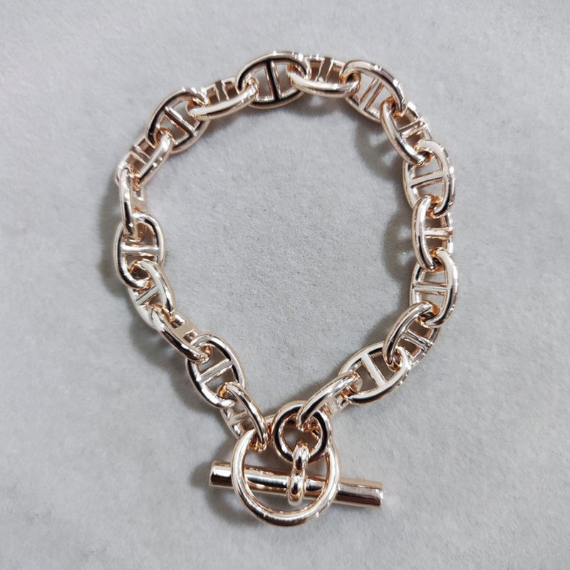 18K Hermes Cha?ne D'ancre Encha?n¡§|e Bracelet