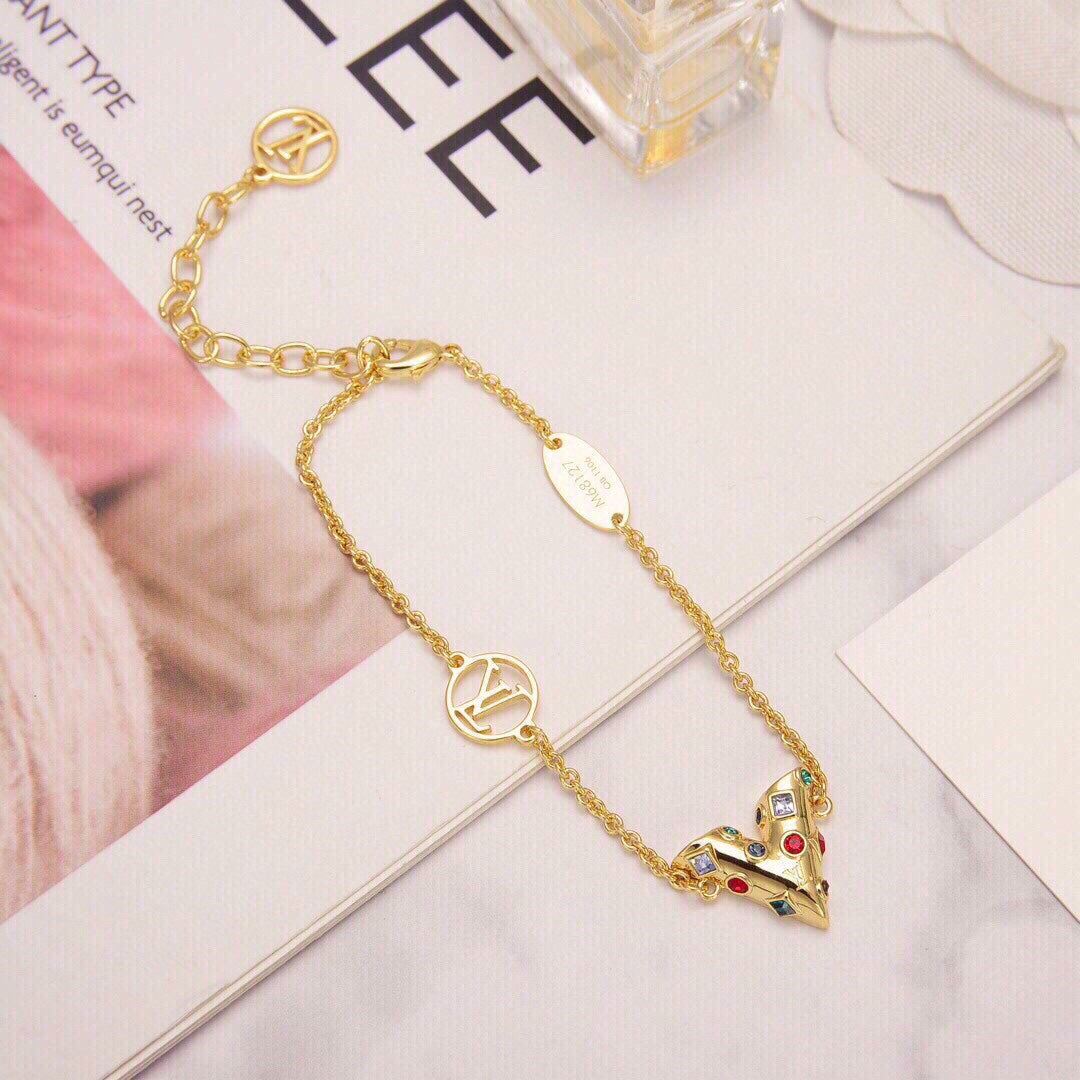18K Louis Vuitton Essential V Plan¡§¡§te Bracelet