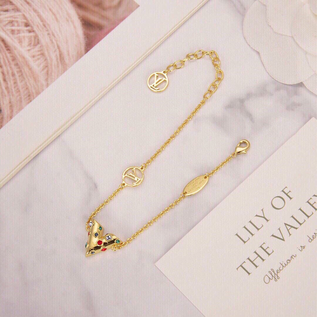 18K Louis Vuitton Essential V Plan¡§¡§te Bracelet
