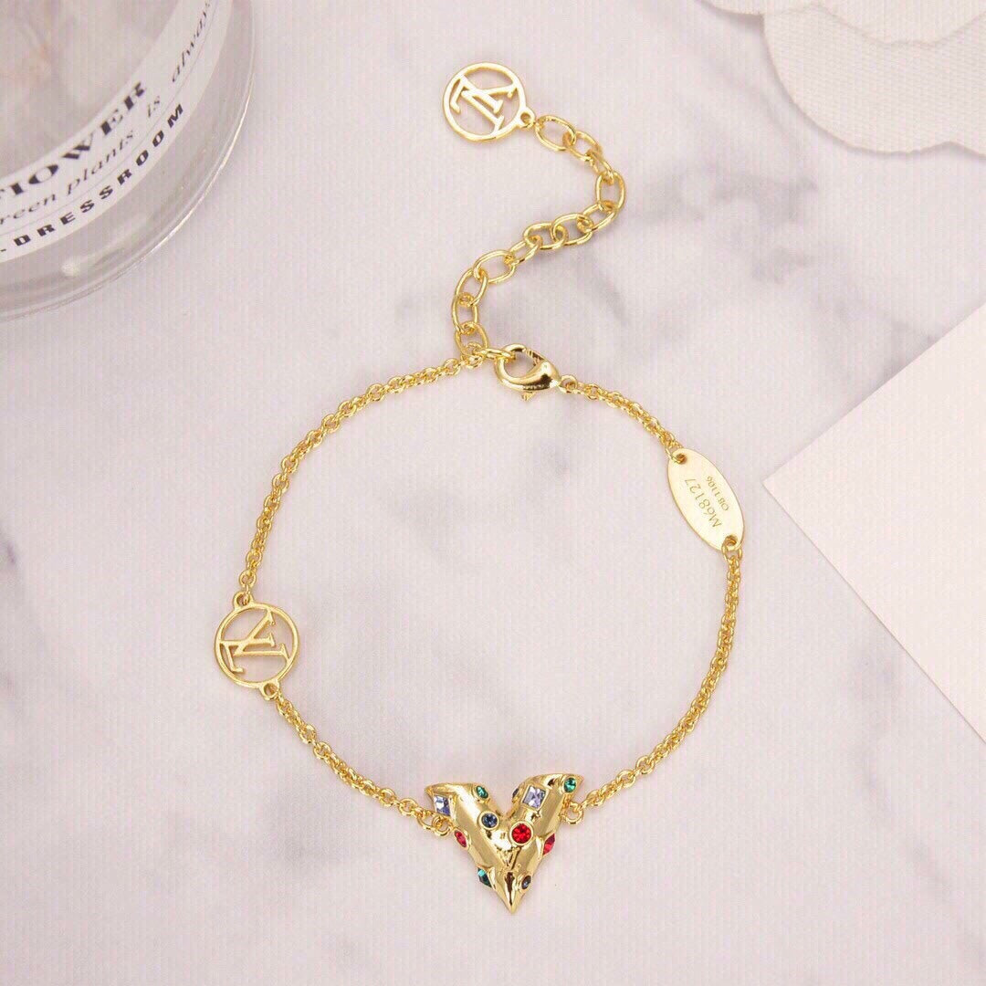 18K Louis Vuitton Essential V Plan¡§¡§te Bracelet