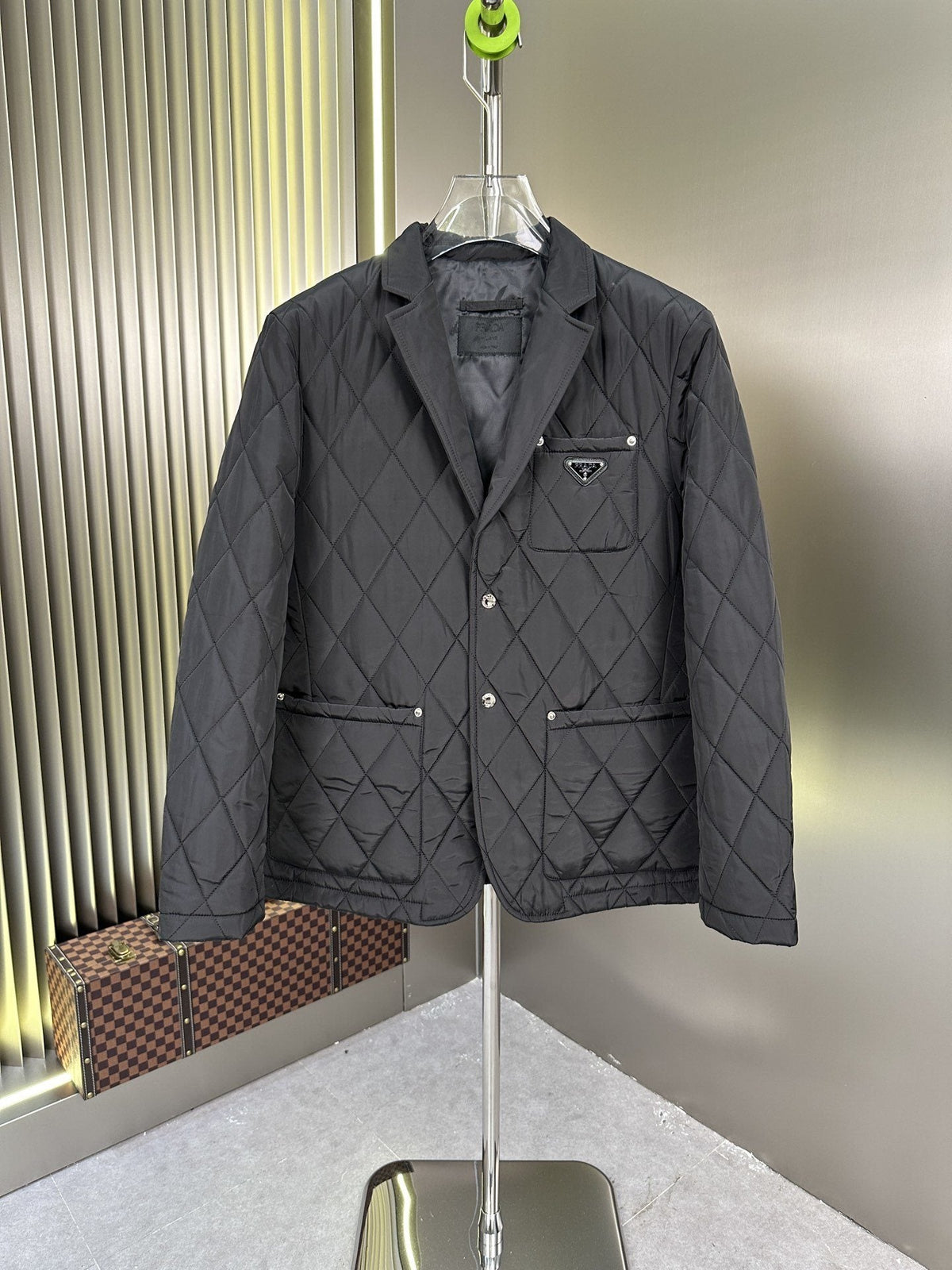 Prada Diamond-Quilted Padded Jacket