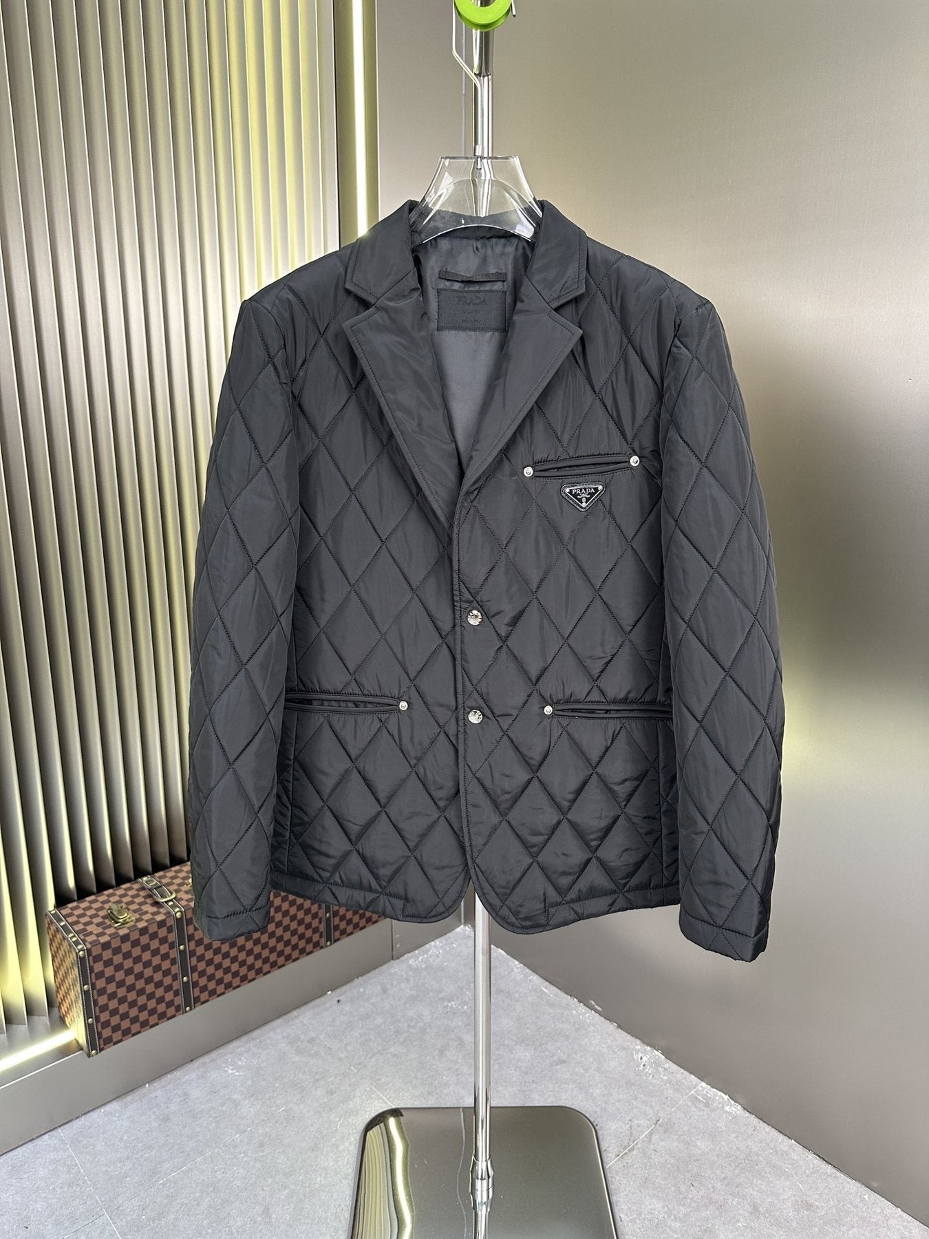 Prada Diamond-Quilted Padded Jacket