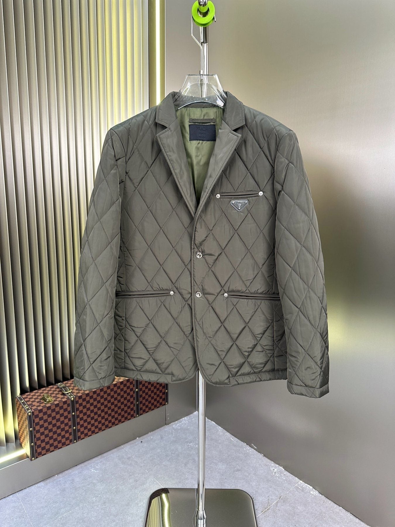Prada Diamond-Quilted Padded Jacket