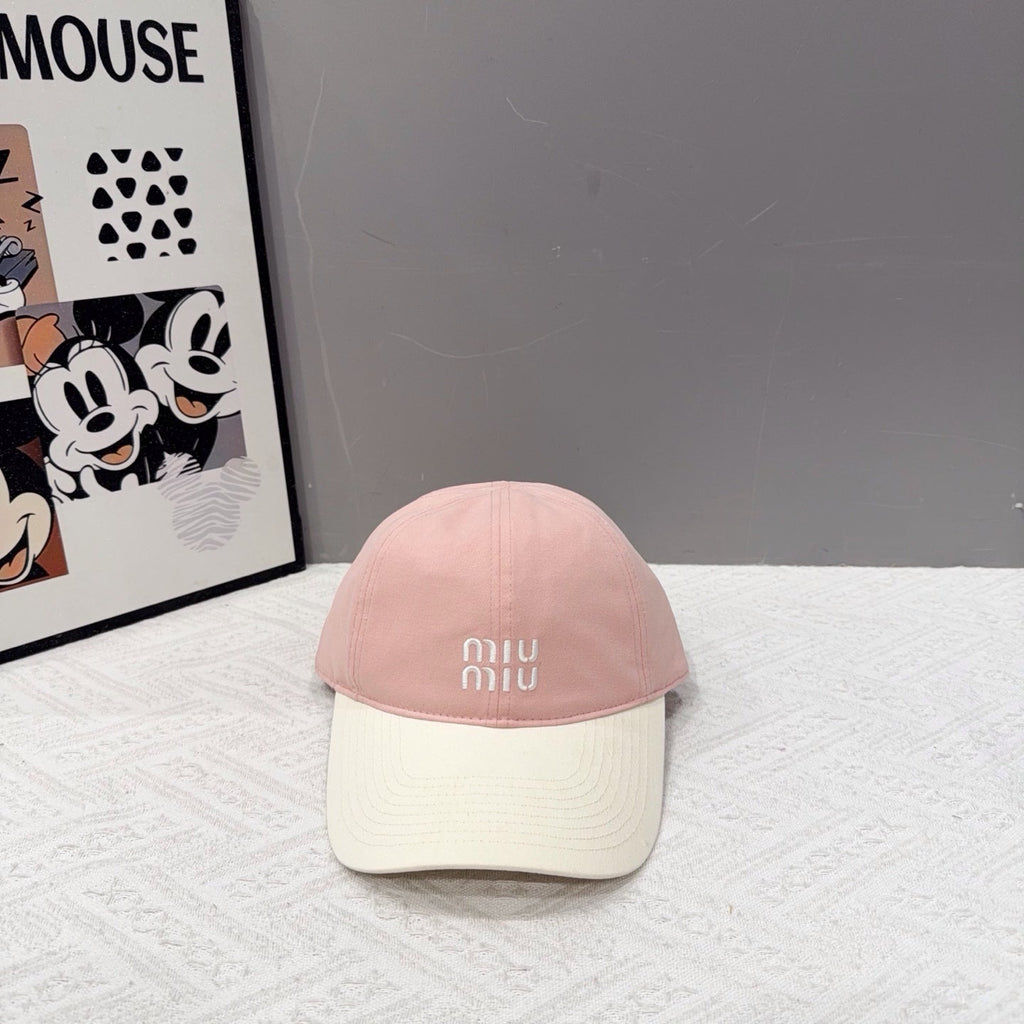 MIU MIU Two-Tone Baseball Cap