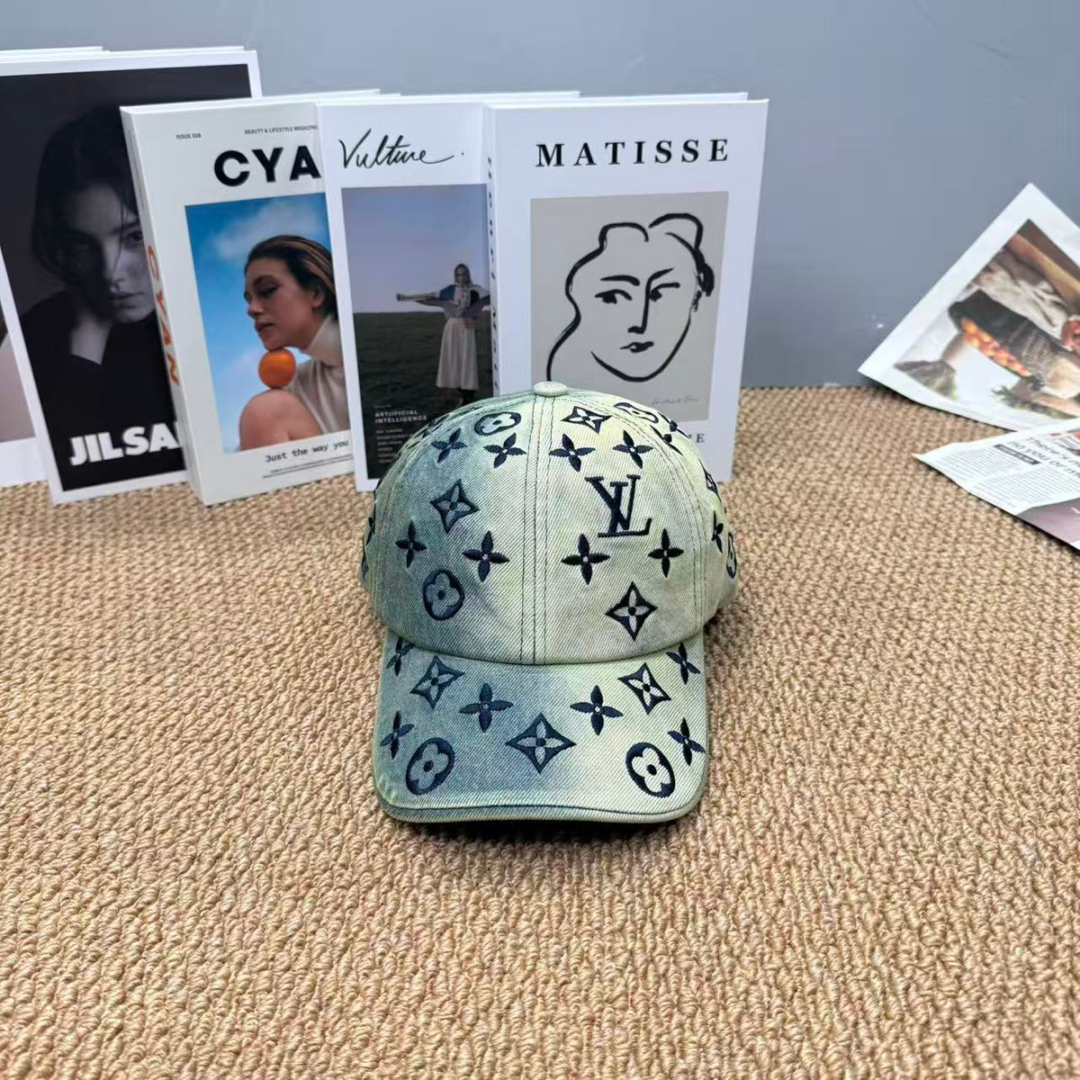 LOUIS VUITTON Monogram Denim Baseball Cap