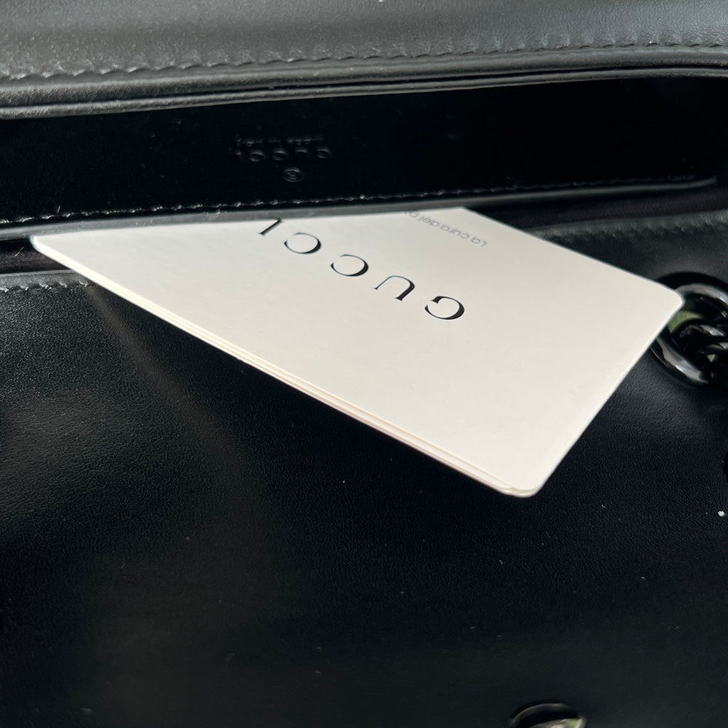 Gucci GG Marmont Black Matelass¨¦ Shoulder Bag