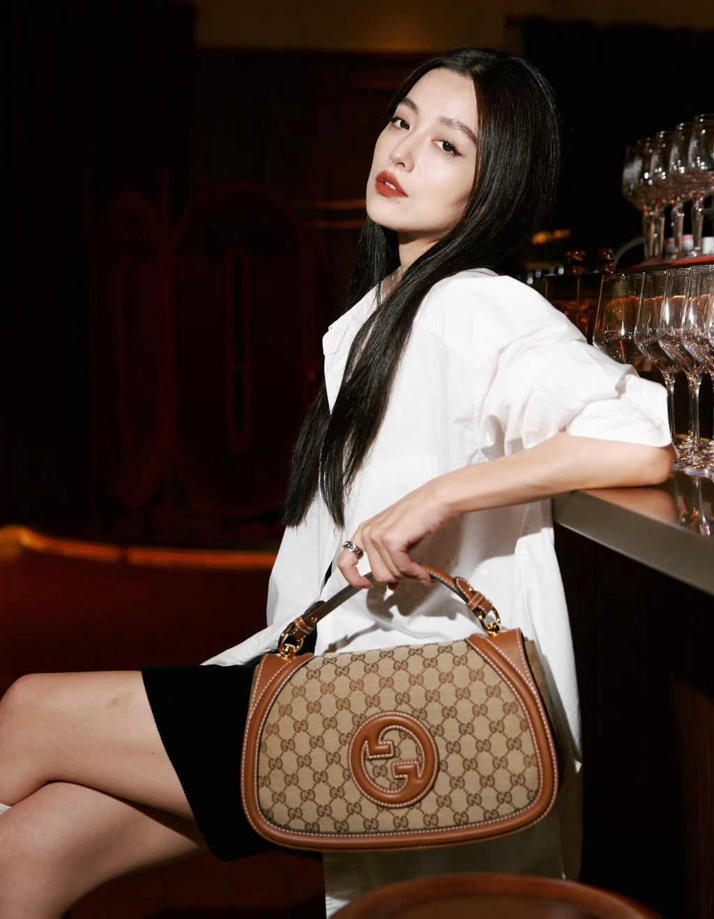 Gucci GG Emblem Mini Tote Bag ¨C 815714