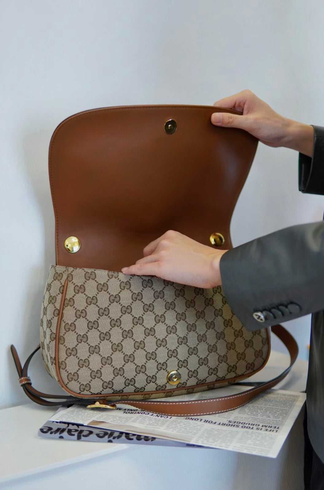Gucci GG Emblem Mini Tote Bag ¨C 815714