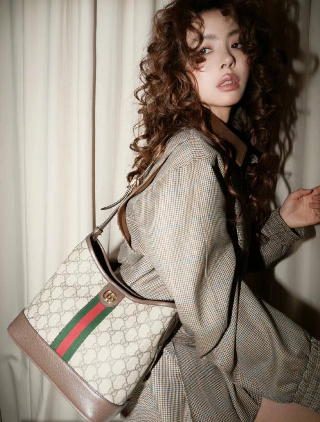 Gucci Ophidia GG Supreme Bucket Bag ¨C 781402