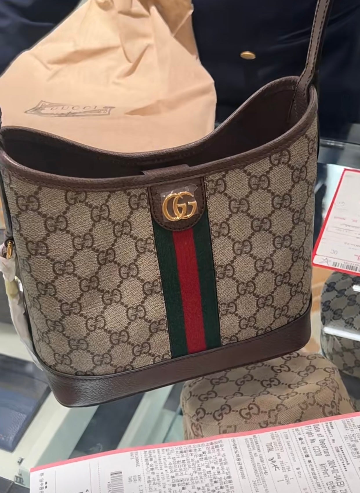 Gucci Ophidia GG Supreme Bucket Bag ¨C 781402