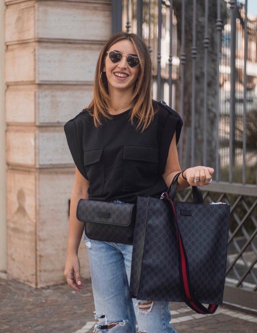 Gucci Black Belt Bag ¨C 598113