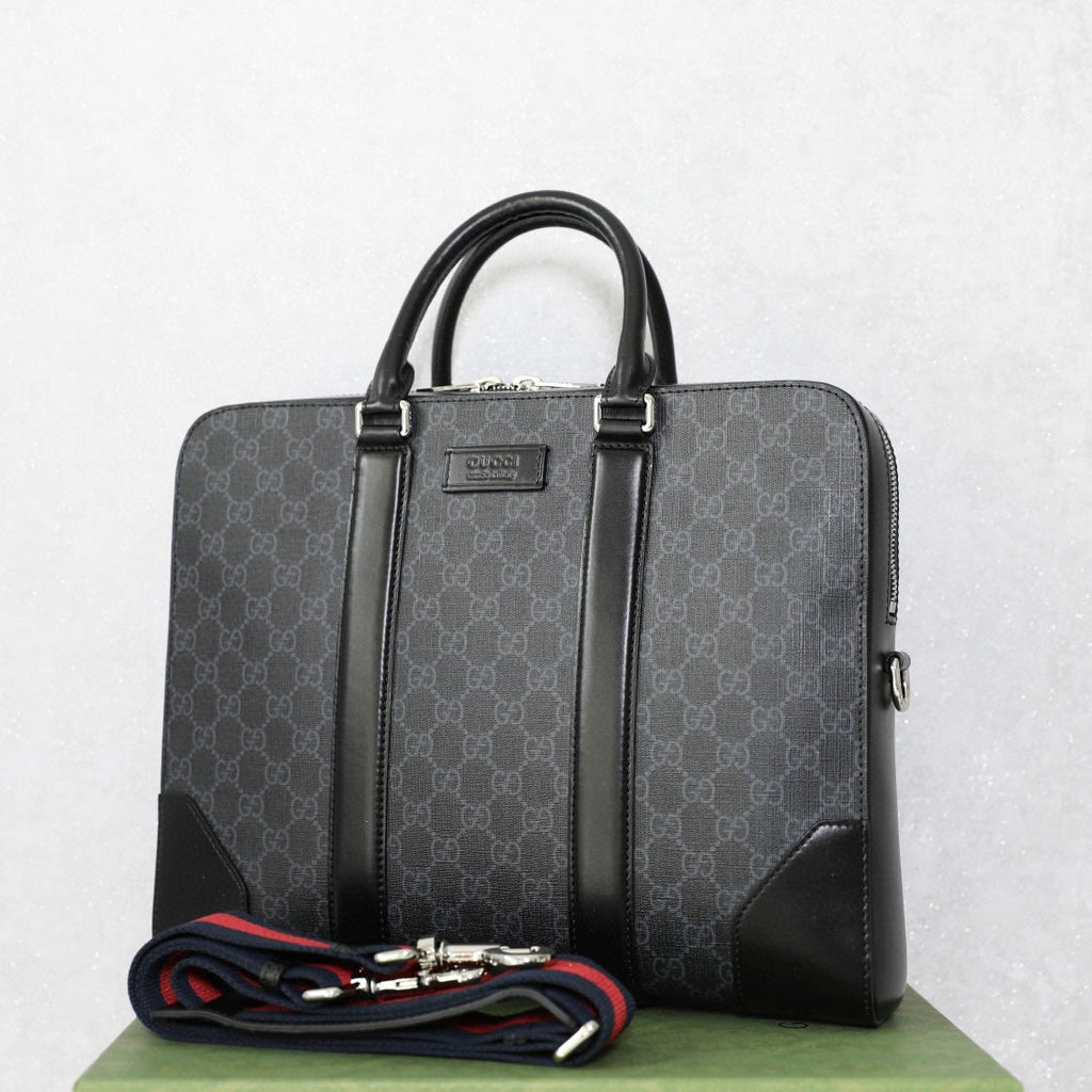Gucci GG Black Briefcase ¨C 474135