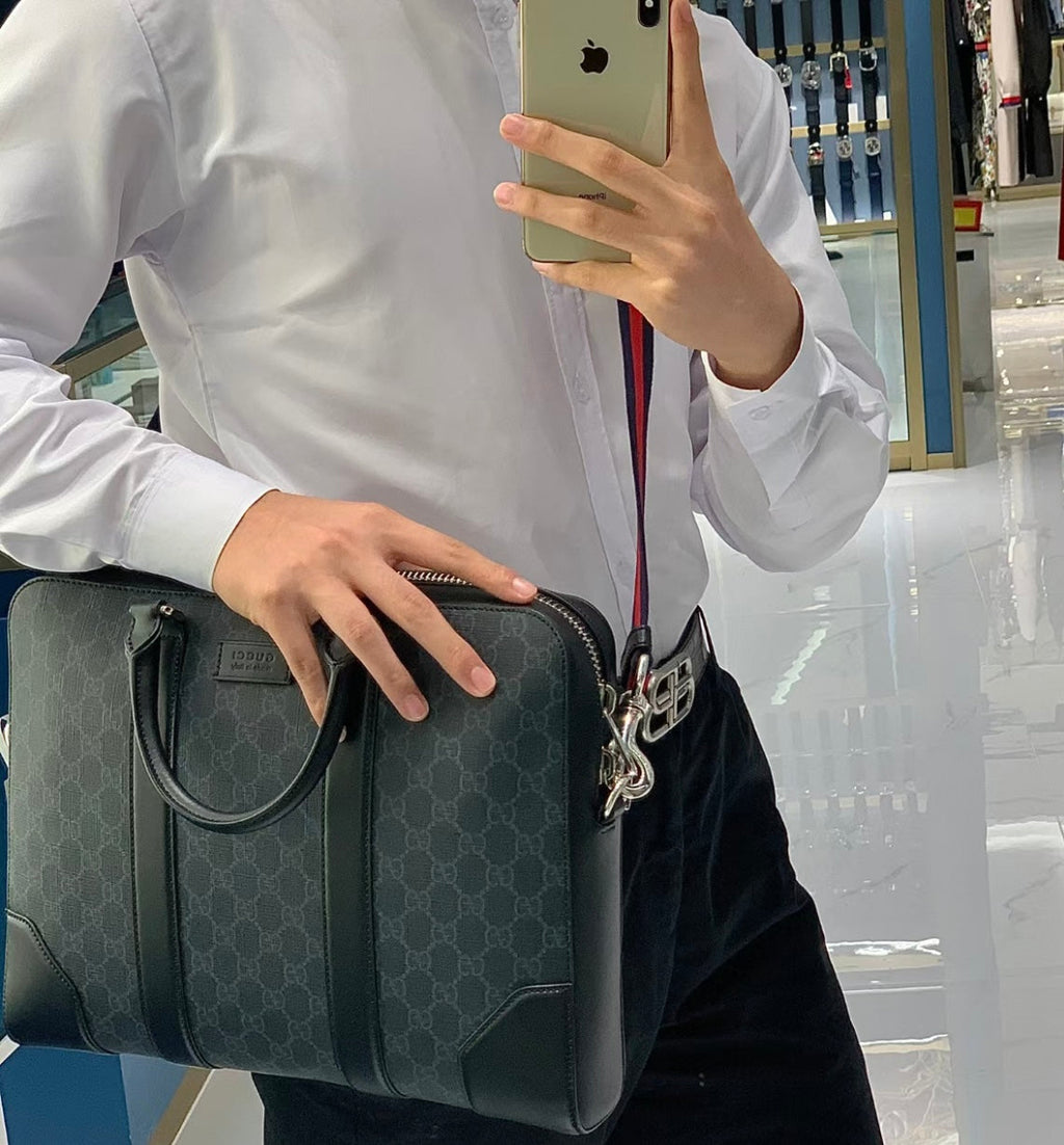 Gucci GG Black Briefcase ¨C 474135