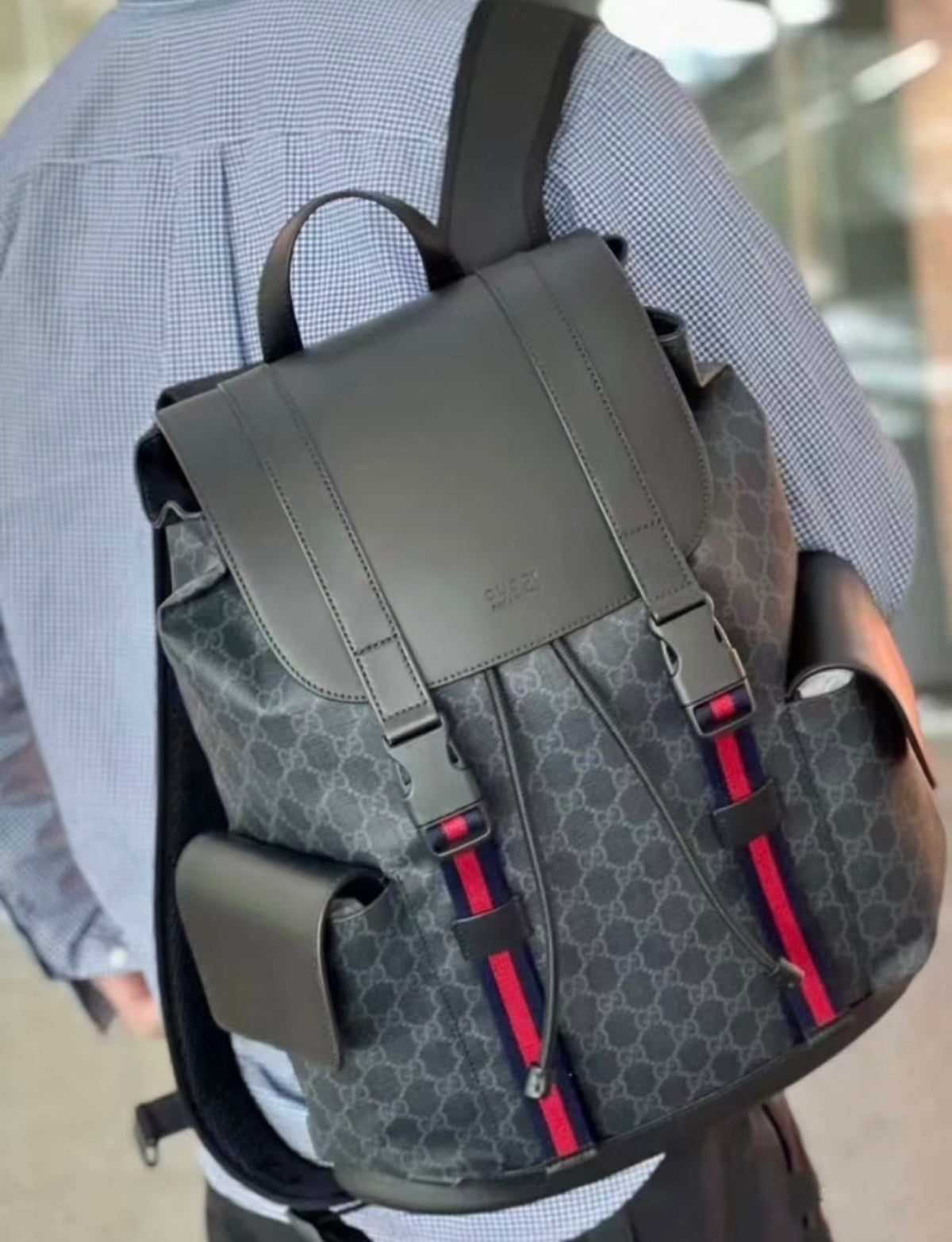 Gucci GG Black Backpack ¨C 495563