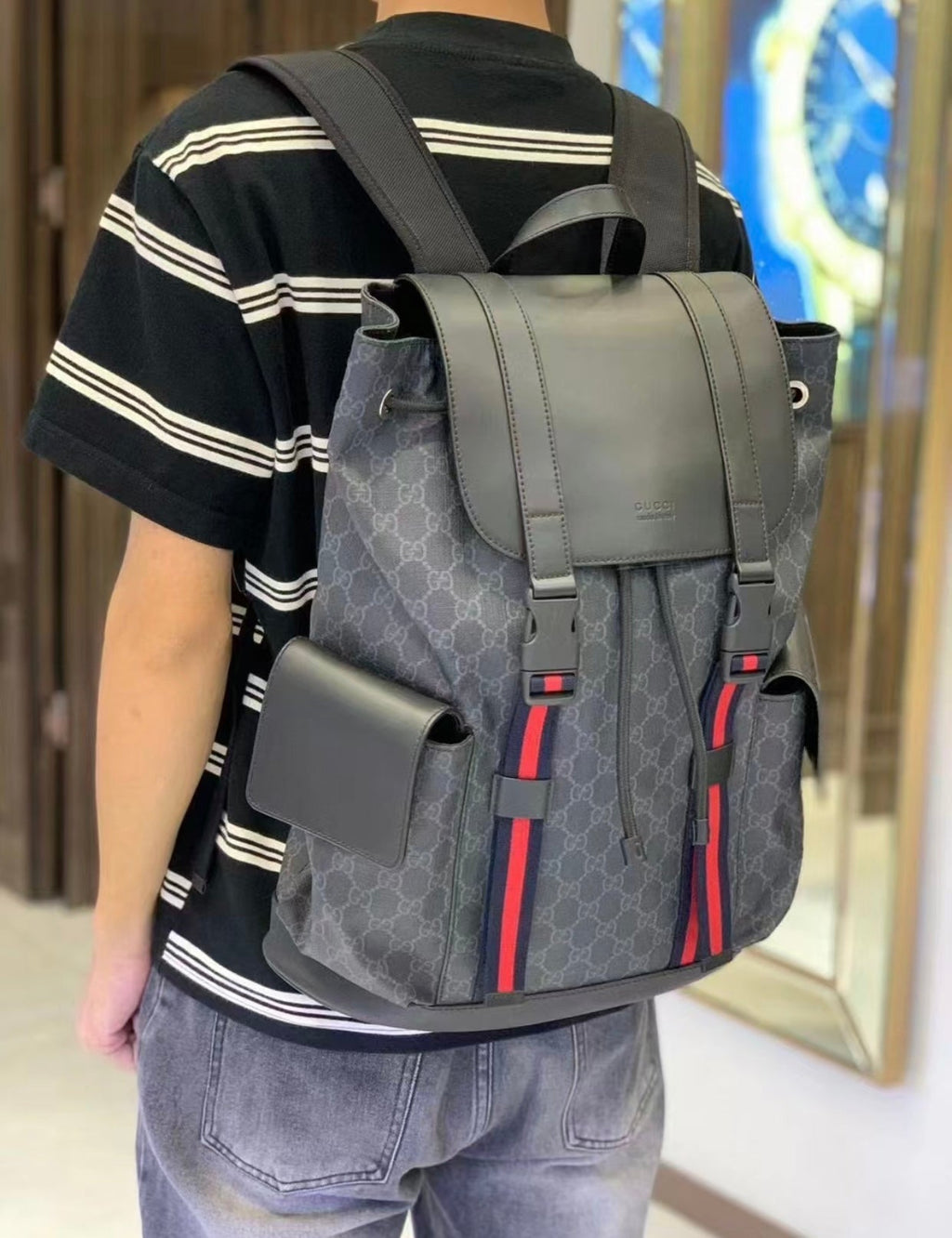 Gucci GG Black Backpack ¨C 495563