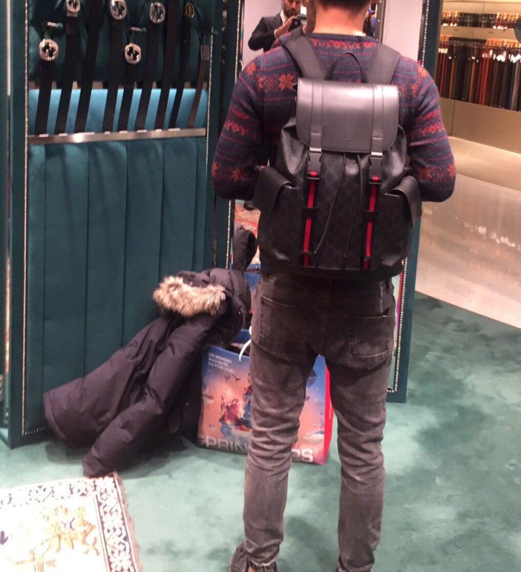 Gucci GG Black Backpack ¨C 495563
