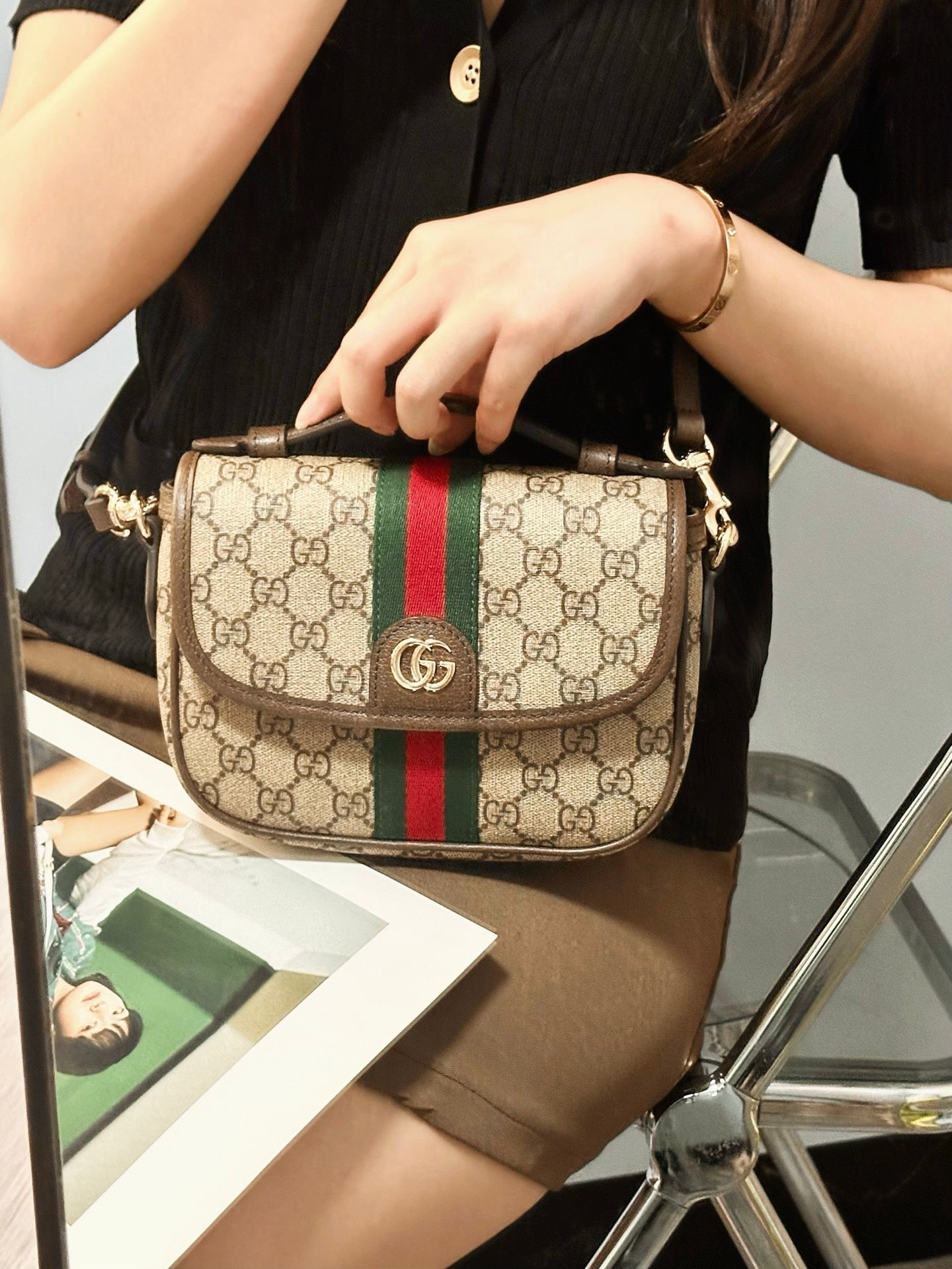 Gucci Ophidia Mini Top Handle Shoulder Bag ¨C 836843
