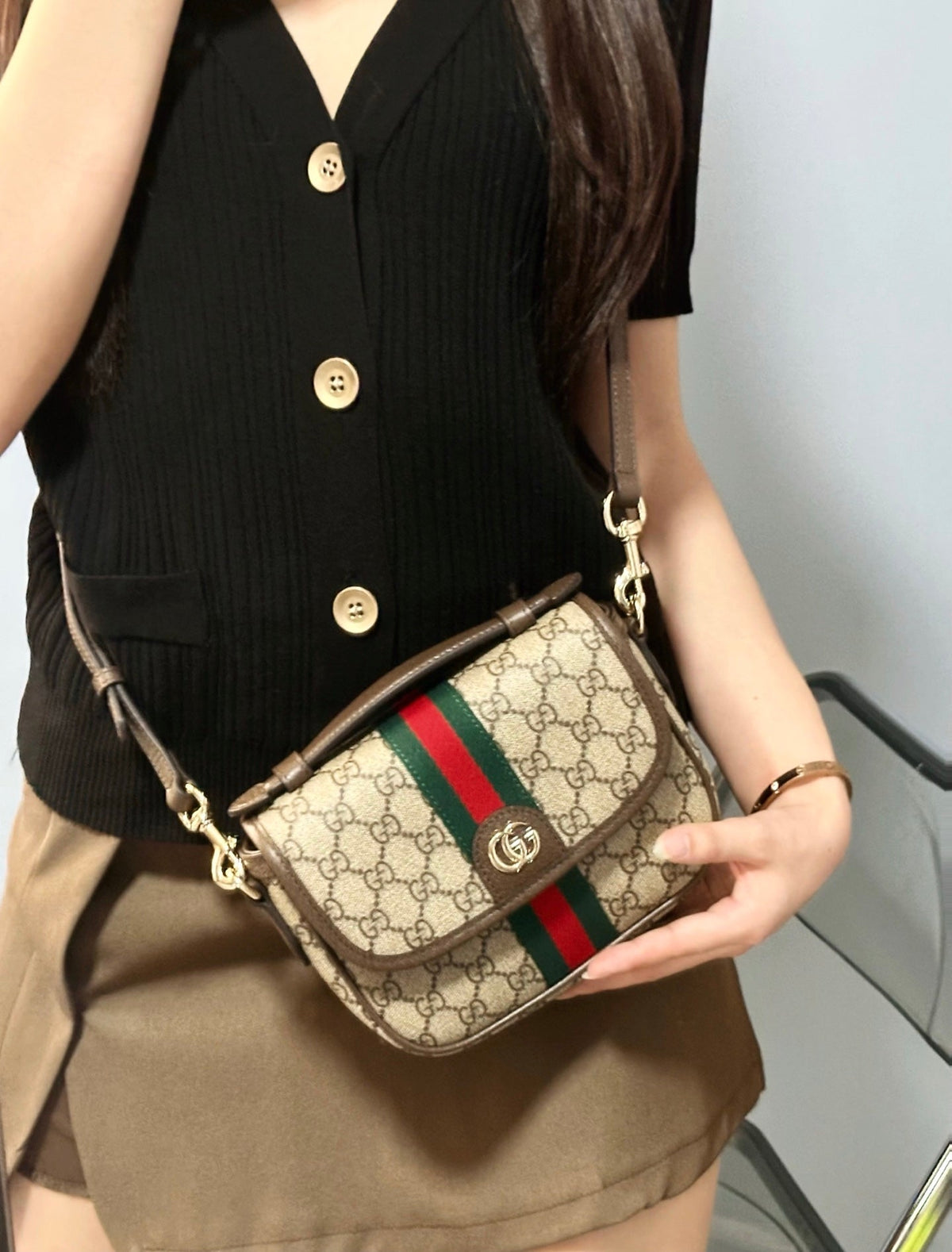 Gucci Ophidia Mini Top Handle Shoulder Bag ¨C 836843