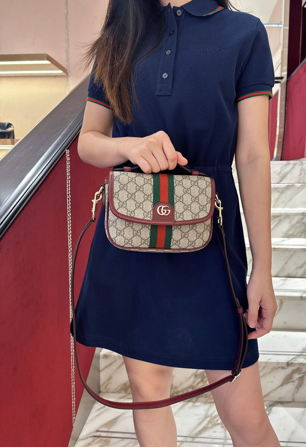 Gucci Ophidia Mini Top Handle Shoulder Bag ¨C 836843