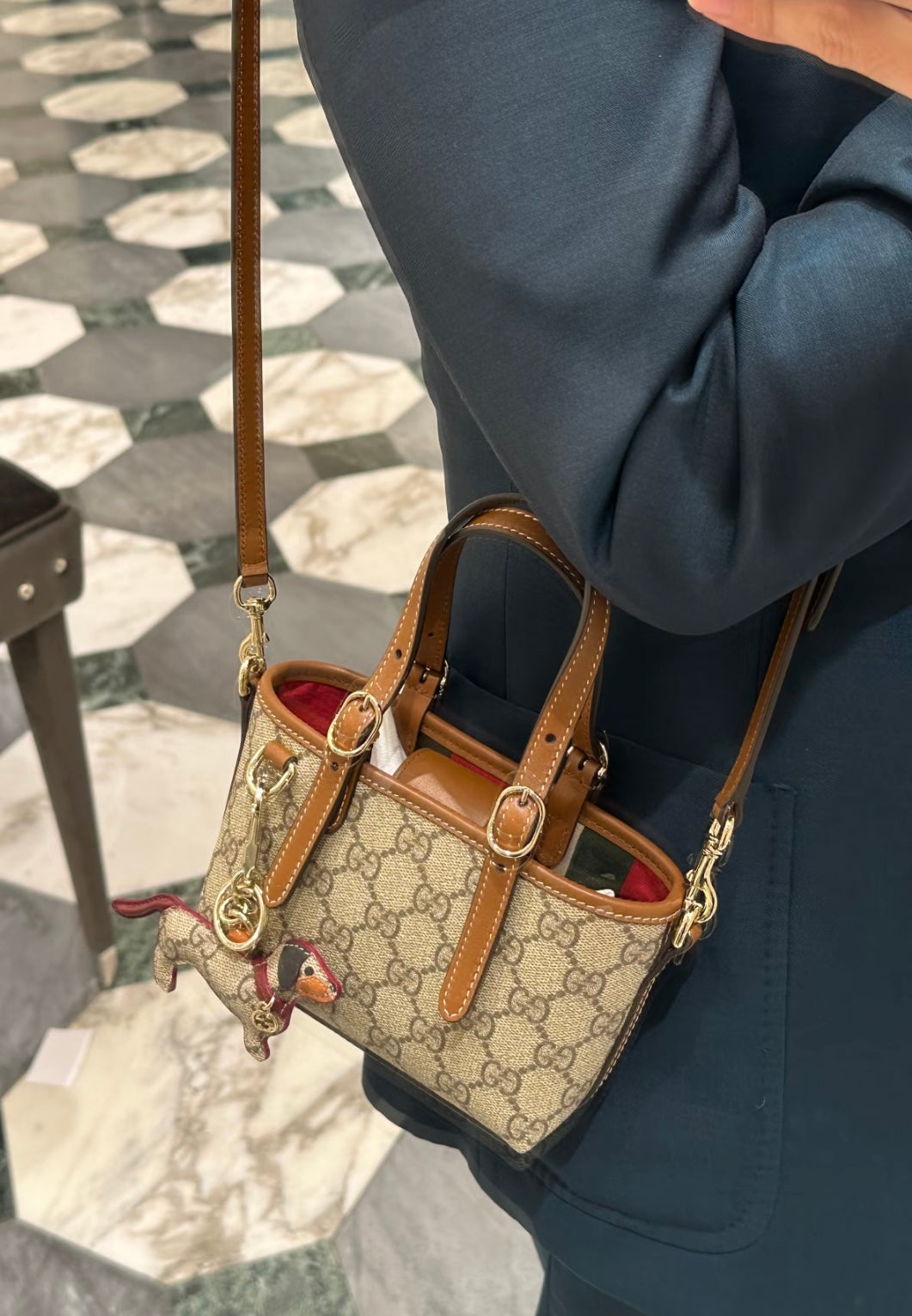Gucci GG Emblem Mini Tote Bag ¨C 855491